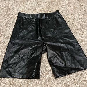 Biker Shorts, Faux leather
